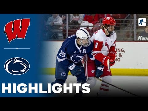 Wisconsin vs Penn State | NCAA College Hockey | Highlights - January 23, 2026