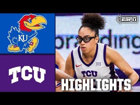 Kansas Jayhawks vs. TCU Horned Frogs | Full Game Highlights | ESPN College Basketball