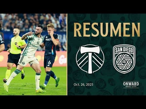 MLS Cup Mejores Jugadas | San Diego FC vs. Portland Timbers | 26 de Octubre, 2025