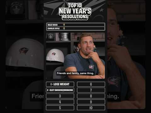 TOP 10 NEW YEAR'S RESOLUTIONS! 🥳 Miles Wood and Charlie Coyle Get COMPETITIVE in Pros Who Knows! 🤣