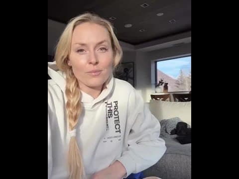 Lindsey Vonn says she nearly lost her left leg following her Olympics crash (via @lindseyvonn/IG)