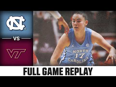 North Carolina vs. Virginia Tech Full Game Replay | 2025-26 ACC Women's Basketball