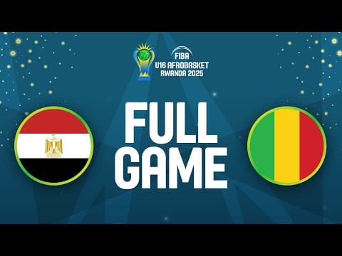 LIVE - Egypt v Mali | FIBA U16 AfroBasket 2025 | 3rd Place
