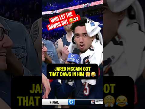 THE EYE CONTACT 😂😭 #jaredmccain #basketball #sports #okc