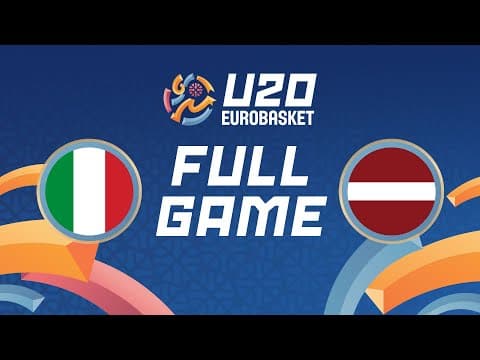 LIVE - Italy v Latvia | FIBA U20 Women's EuroBasket 2025 | Round of 16