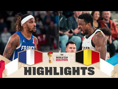 France 🇫🇷 v Belgium 🇧🇪 | Highlights | FIBA Basketball World Cup 2027 European Qualifiers