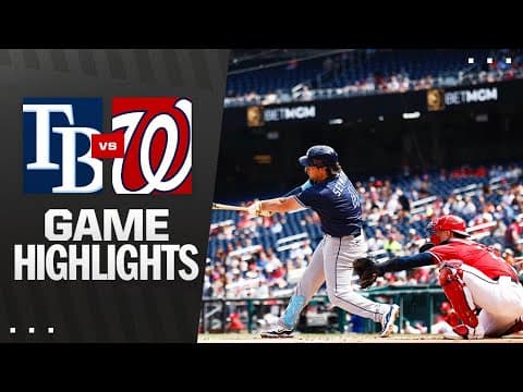Rays vs. Nationals Game Highlights (8/31/25) | MLB Highlights