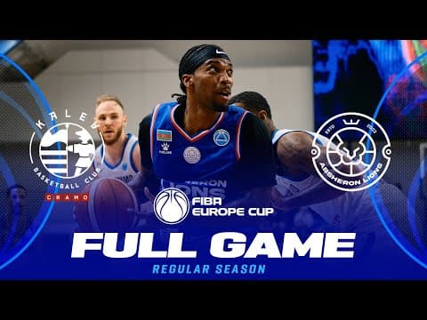 LIVE - BC Kalev/Cramo v Absheron Lions | FIBA Europe Cup 2025-26 | Regular Season