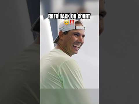 Rafa is back on a tennis court ‼️ #nadal #alexeala #tennis