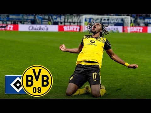 Last-minute shock prevents jump to second place | HSV - BVB Highlights