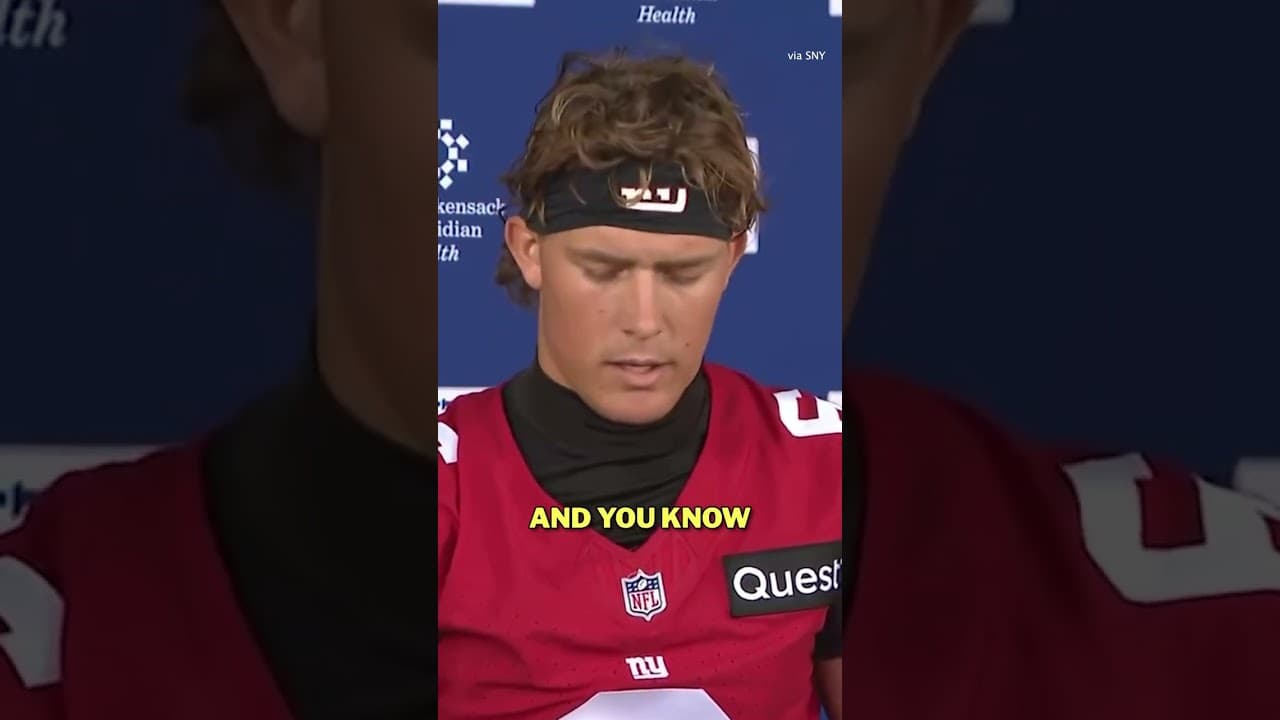 Jaxson Dart shares a statement after he introduced the President