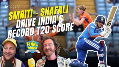 Smriti and Shafali drive India's record T20 score | TFW Daily