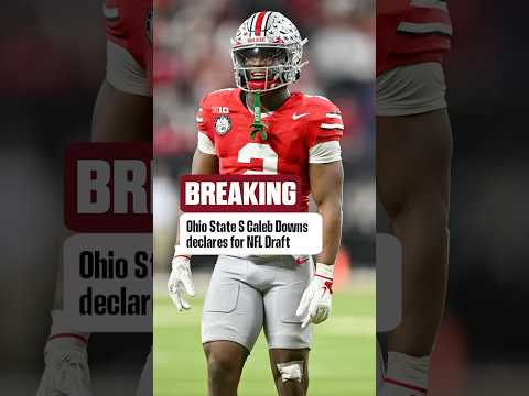 Ohio State safety Caleb Downs declares for the NFL Draft #ohiostate #nfldraft