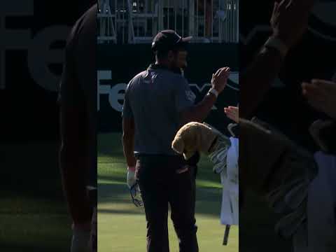 Up the ridge and down into the cup for Sahith ⛳