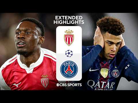 Monaco vs. PSG: Extended Highlights | UCL Knockout Play-offs - Leg 1 | CBS Sports Golazo