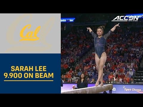 Cal's Sarah Lee Ties For 1st With 9.900 On Beam  | 2026 ACC Gymnastics