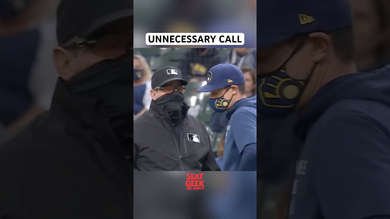 Umpire decides the most routine play is actually illegal, a breakdown