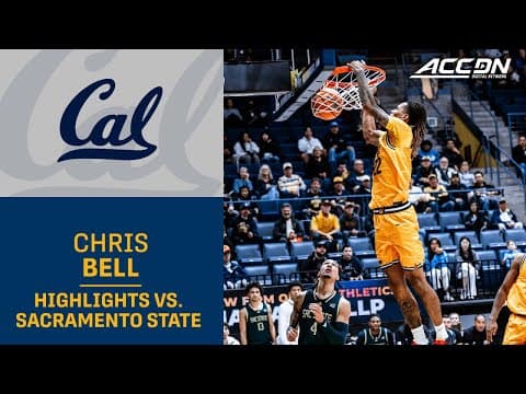 Cal's Chris Bell Highlights vs. Sacramento State