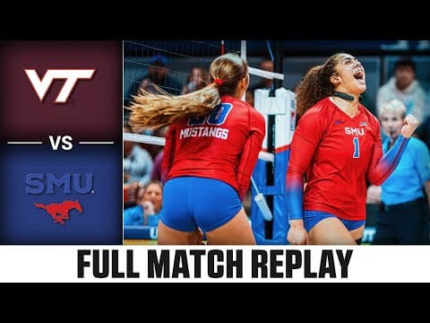 Virginia Tech vs. SMU Full Match Replay | 2025 ACC Volleyball