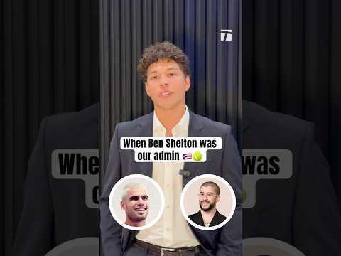 Ben Shelton knows social media 😂📲 #badbunny #Super Bowl #tennis #tennisplayer