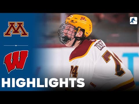Minnesota vs Wisconsin | NCAA College Hockey | Highlights - January 30, 2026