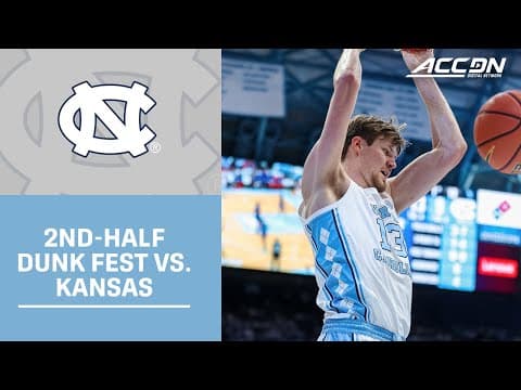 UNC's Caleb Wilson & Henri Veesaar's 2nd-Half Dunk Fest
