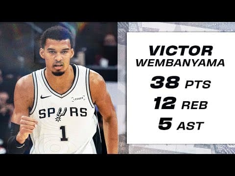 Wemby GOES OFF for 38 PTS in Chicago!