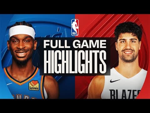 THUNDER at TRAIL BLAZERS | FULL GAME HIGHLIGHTS | November 30, 2025