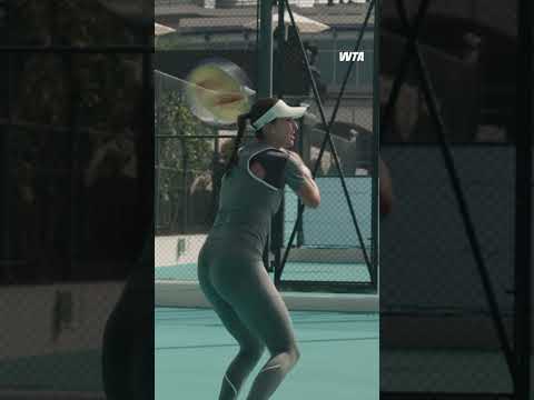 Defending champion raring to go 💪 #WTA #MubadalaAbuDhabiOpen #BelindaBencic #tennis