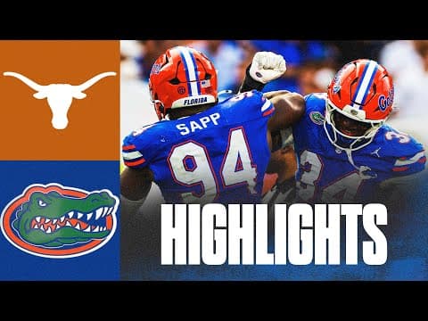 DJ Lagway throws 2 TDs, leads Florida upset over No. 9 Texas | Highlights & Recap