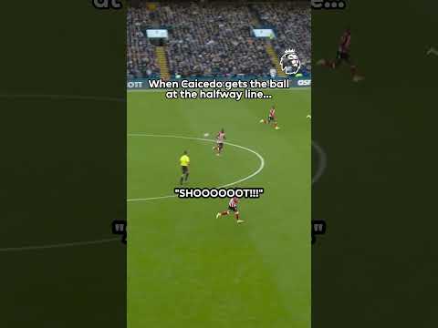 When Caicedo Gets The Ball At The Halfway Line 🤣