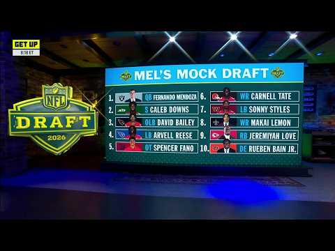 Mel Kiper Jr. goes through his TOP 10 prospects for the 2026 NFL Draft |  Get Up