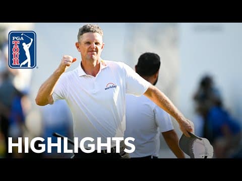 Justin Rose’s winning highlights from all four rounds at FedEx St. Jude | 2025