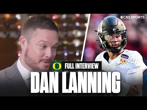 Dan Lanning says Oregon's 'best is good enough' to beat Indiana in College Football Playoff 👀