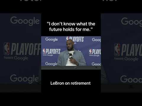 LeBron addresses questions about retirement after Year 23 comes to an end
