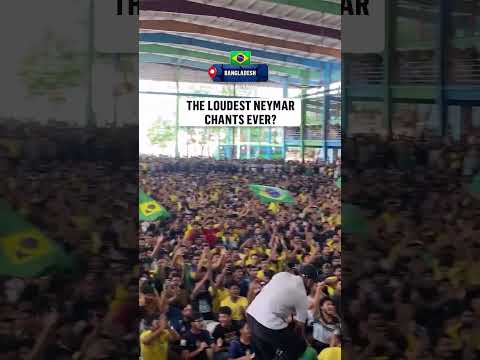 The Neymar chants can't get LOUDER