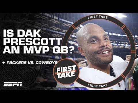 Michael Irvin thinks Dak Prescott is playing 'like an MVP' and IS PROUD of Dallas | First Take