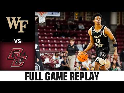 Wake Forest vs. Boston College Full Game Replay | 2025-26 ACC Men's Basketball