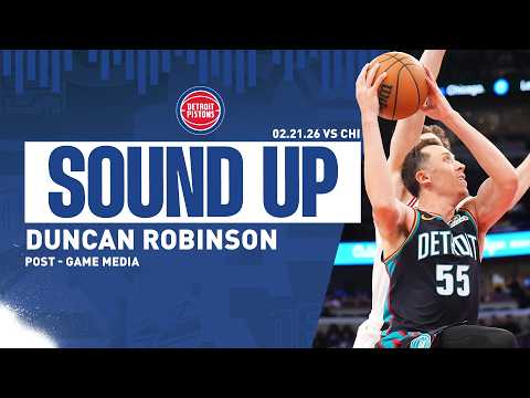Post-Game Press Conference: Duncan Robinson | Pistons vs. Bulls | 02.21.26