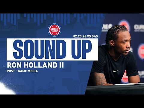 Post-Game Press Conference: Ron Holland II | Pistons vs. Spurs  | 02.23.26