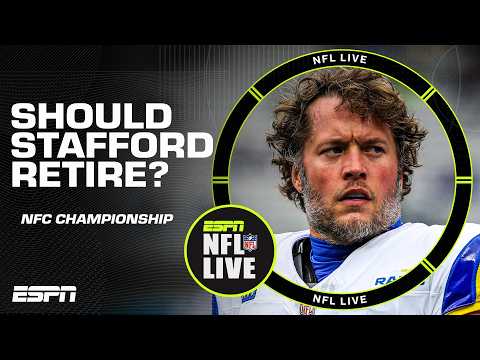 Will Matthew Stafford retire next season? Adam Schefter gives the latest... 😳 | NFL Live
