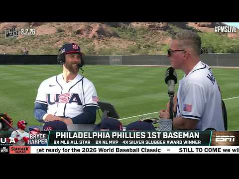 Bryce Harper is going to wear Boston Connor’s helmet for Team USA?! | The Pat McAfee Show