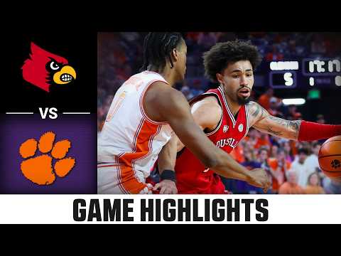 Louisville vs. Clemson Game Highlights | 2025-26 ACC Men's Basketball