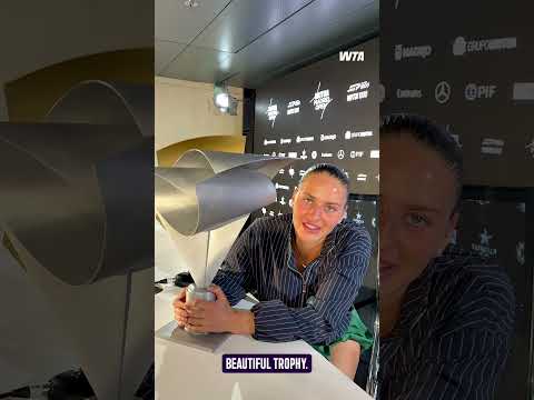UNDEFEATED ON CLAY THIS SEASON 🧱A message from the champ, Marta Kostyuk! #wta #tennis #madrid