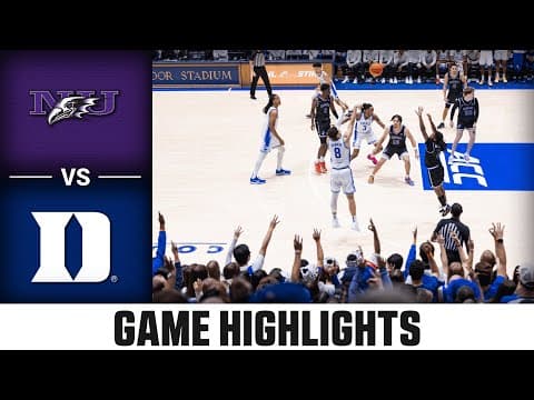 Niagara vs Duke Game Highlights | 2025-26 ACC Men's Basketball