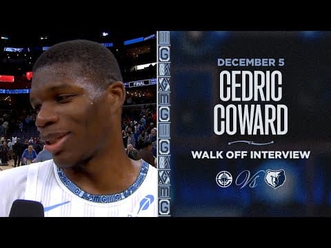 Cedric Coward Walk off Interview | Grizzlies vs. Clippers