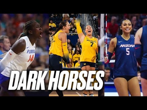 5 dark horse teams in this year's NCAA volleyball tournament bracket