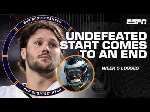 Patriots & Broncos pick up road wins to END Bills & Eagles' undefeated start 😳 | SC with SVP
