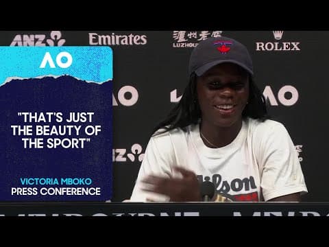 Victoria Mboko Press Conference | Australian Open 2026 Frist Round