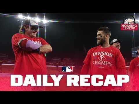 Phillies clinch in NL, injury concern for Astros slugger | Morning Lineup (MLB Daily Recap)